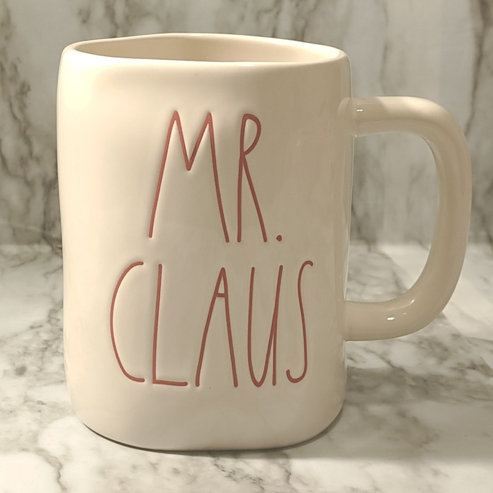 Rae Dunn By Magenta Mr. Claus White Coffee/Tea Ceramic Mug 12 oz